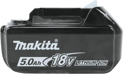 Makita 18V 5.0Ah BL1850 Battery (2-Pack) with Charger & Case