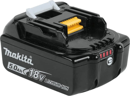 Makita 18V 5.0Ah BL1850 Battery (2-Pack) with Charger & Case