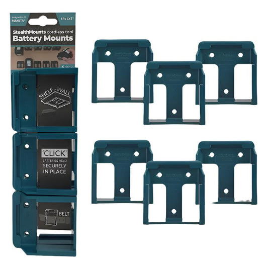 Makita Wall-Mount Battery Storage Rack for 18V Battery Organization